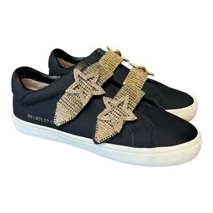 Vintage Havana "Iconic" Limited Edition Sparkle Star Sneakers Black Sz 7